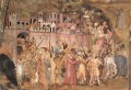Kreuztragender Christus zum Kalvarienberg quattrocentistischen Maler Andrea da Firenze